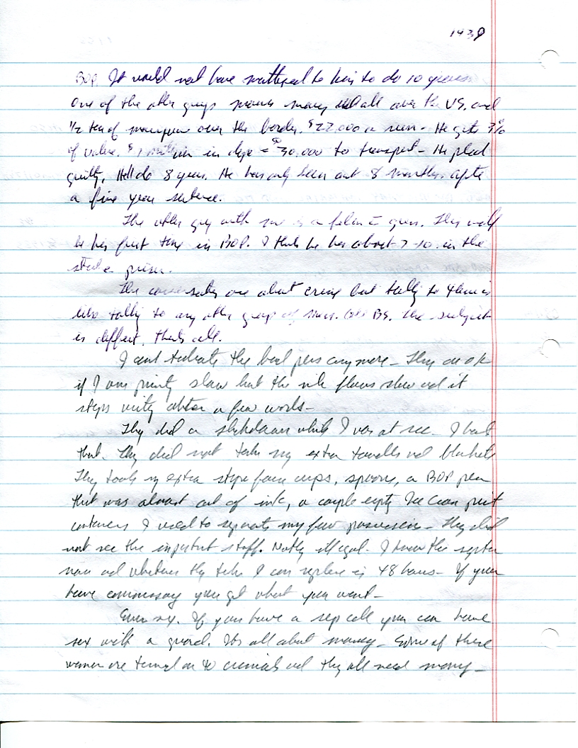 Dr John WorldPeace 2008 Prison Journal